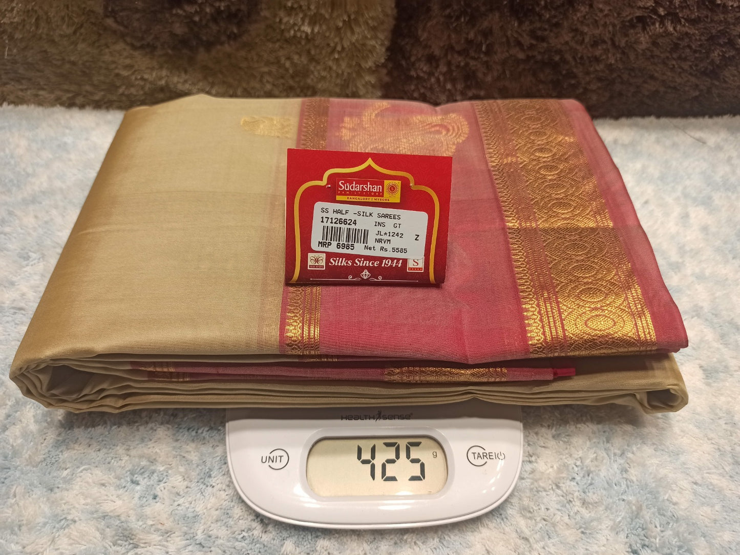 Pure Kanchipuram Silk Saree.