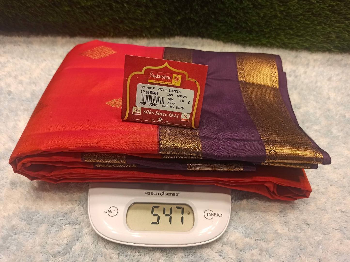 Pure Kanchipuram Silk Saree.