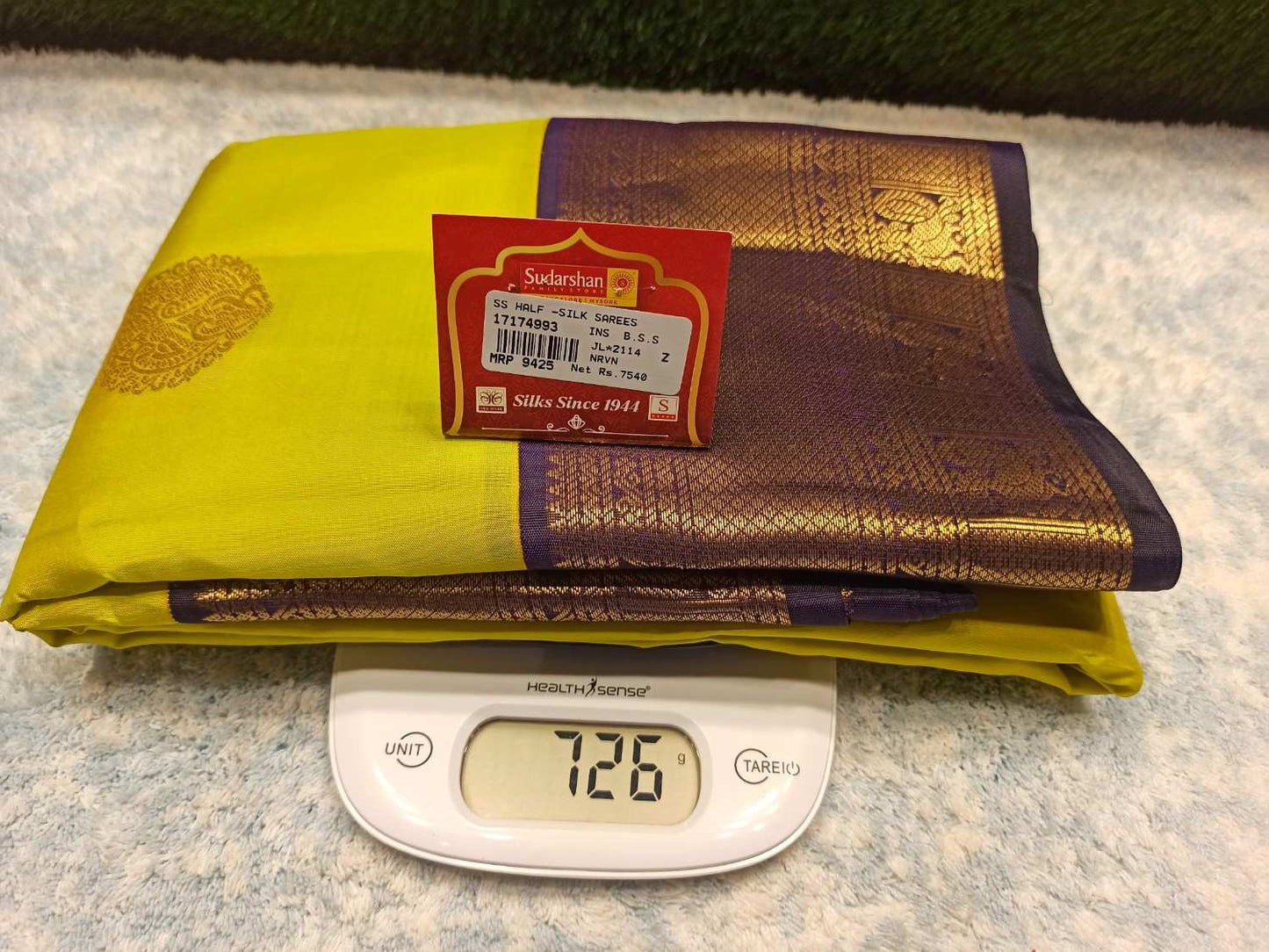 Pure Kanchipuram Silk Saree.