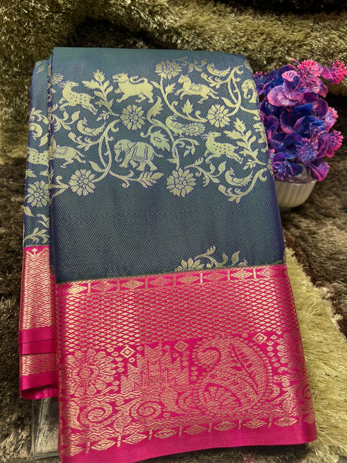 Kanchi Mix Silk Saree