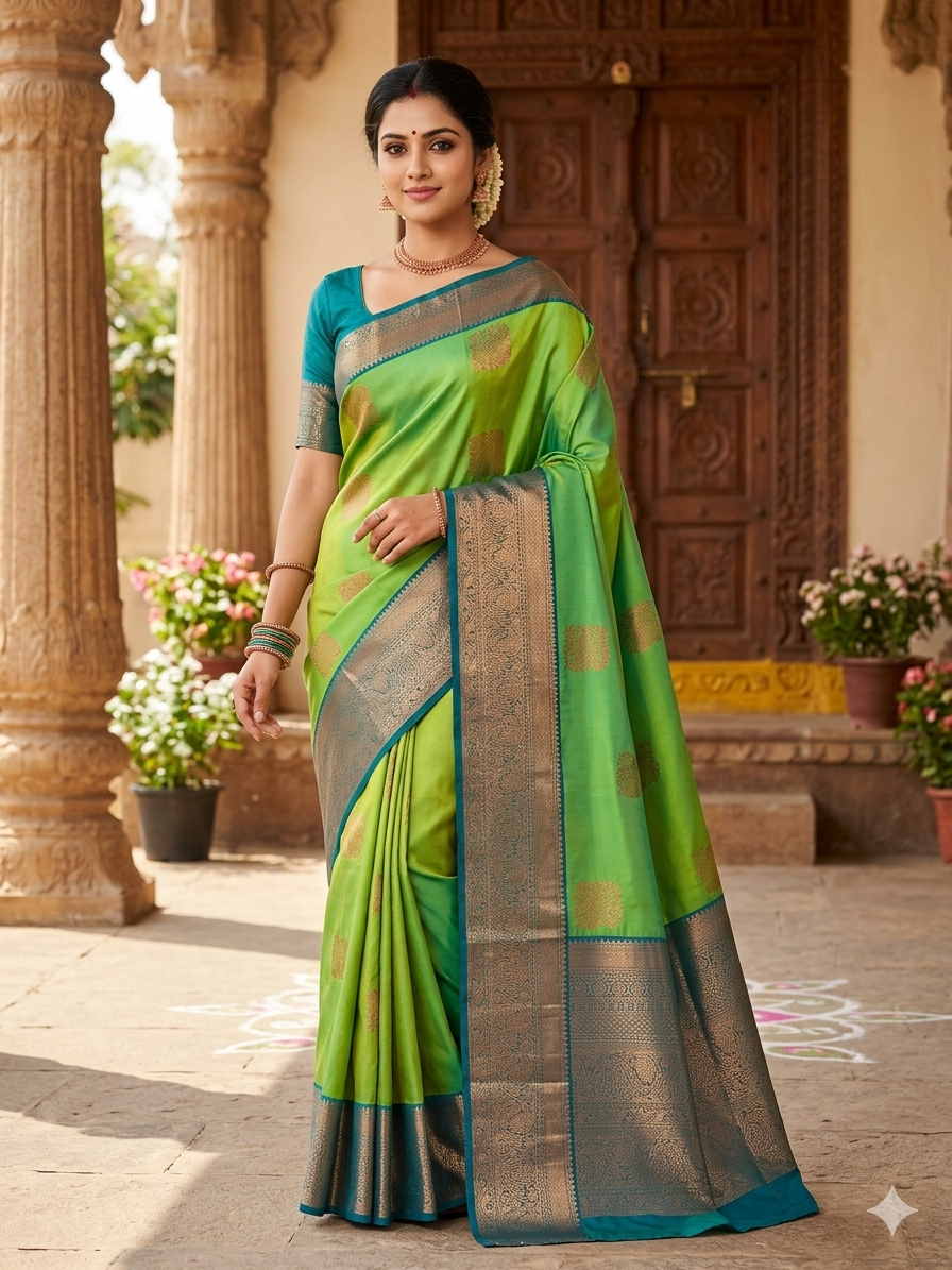 Kanchi Mix Silk Saree