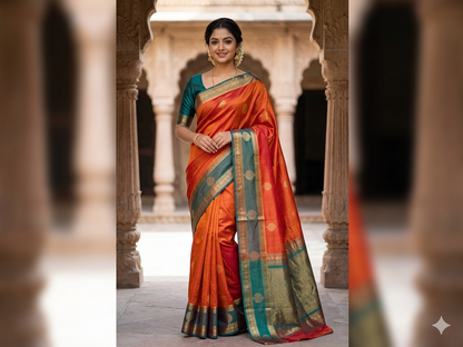 Kanchi Mix Silk Saree
