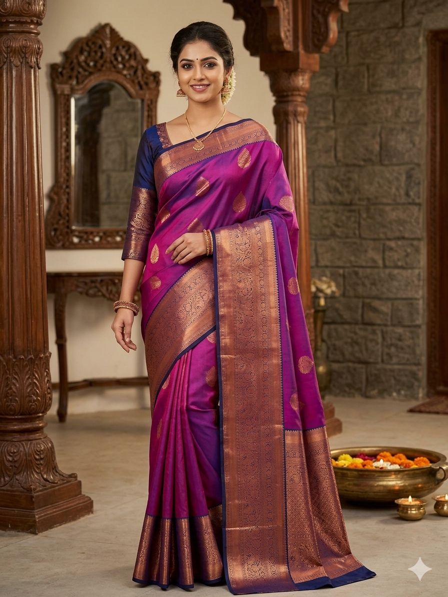 Kanchi Mix Silk Saree