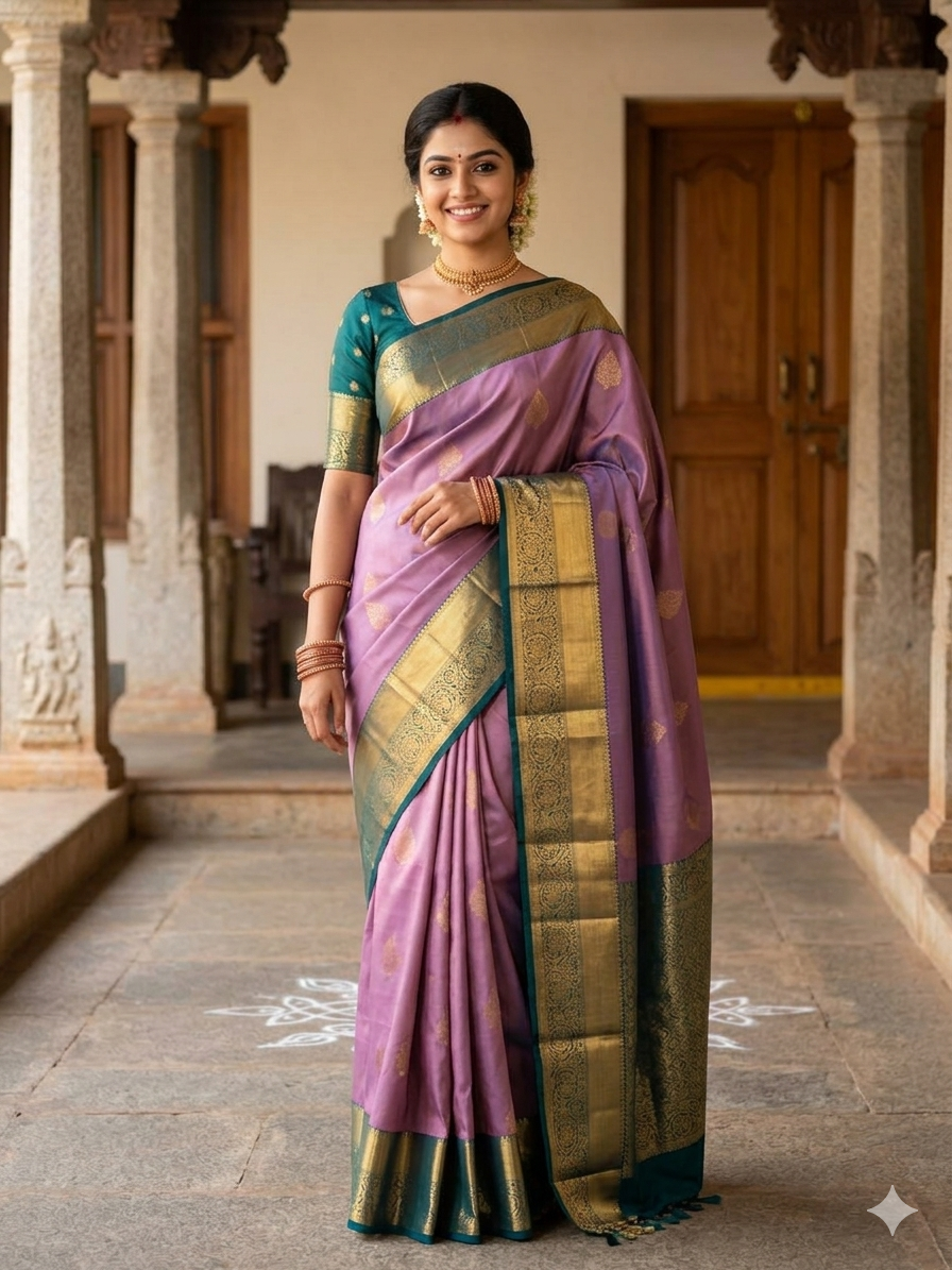 Kanchi Mix Silk Saree