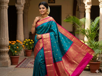 Kanchi Mix Silk Saree