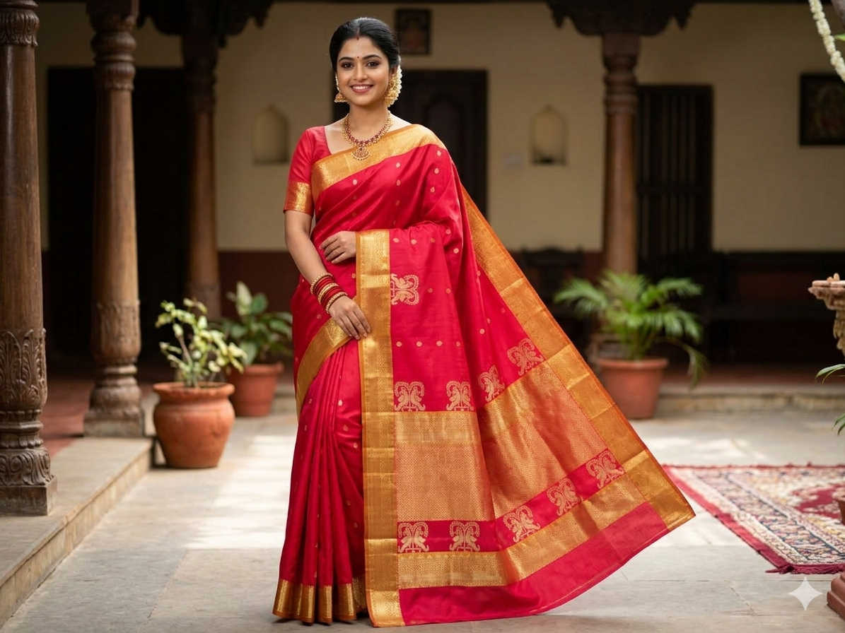 Kanchi Mix Silk Saree