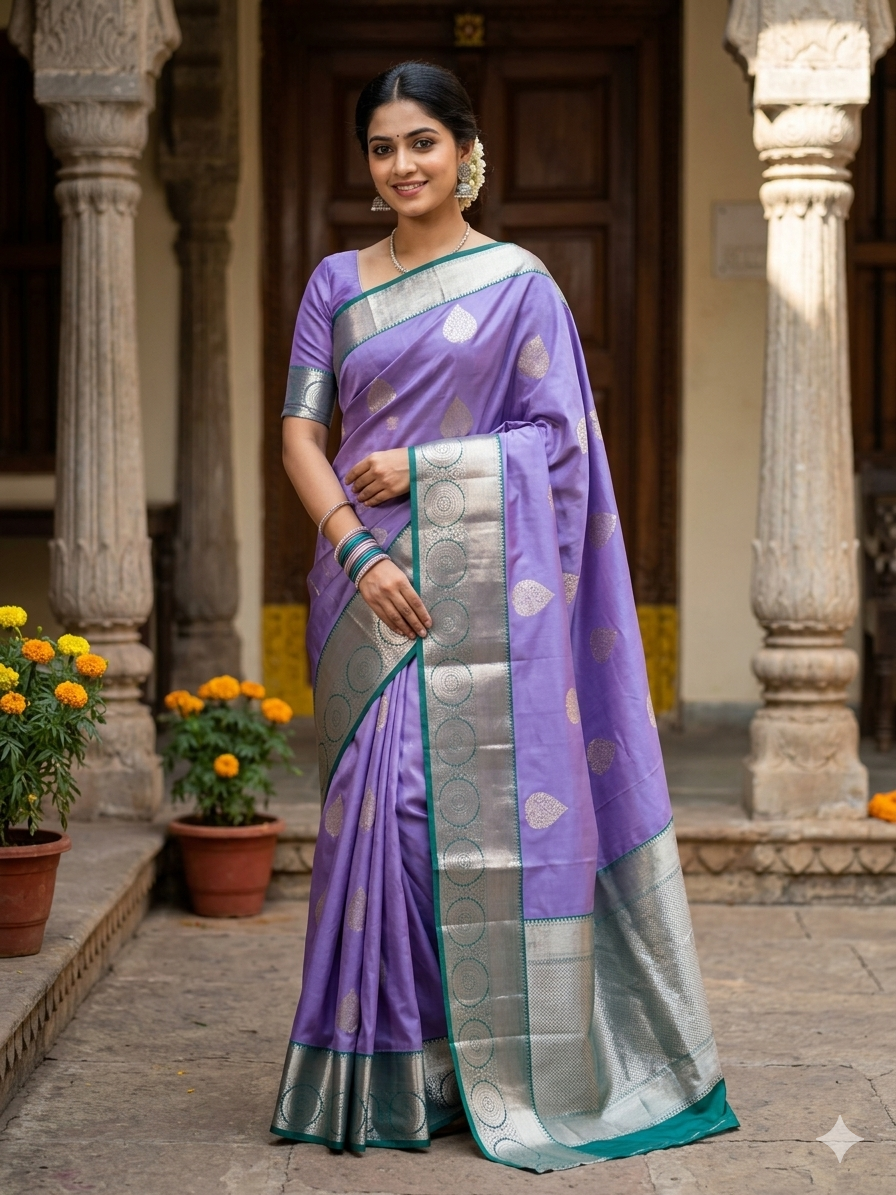 Kanchi Mix Silk Saree