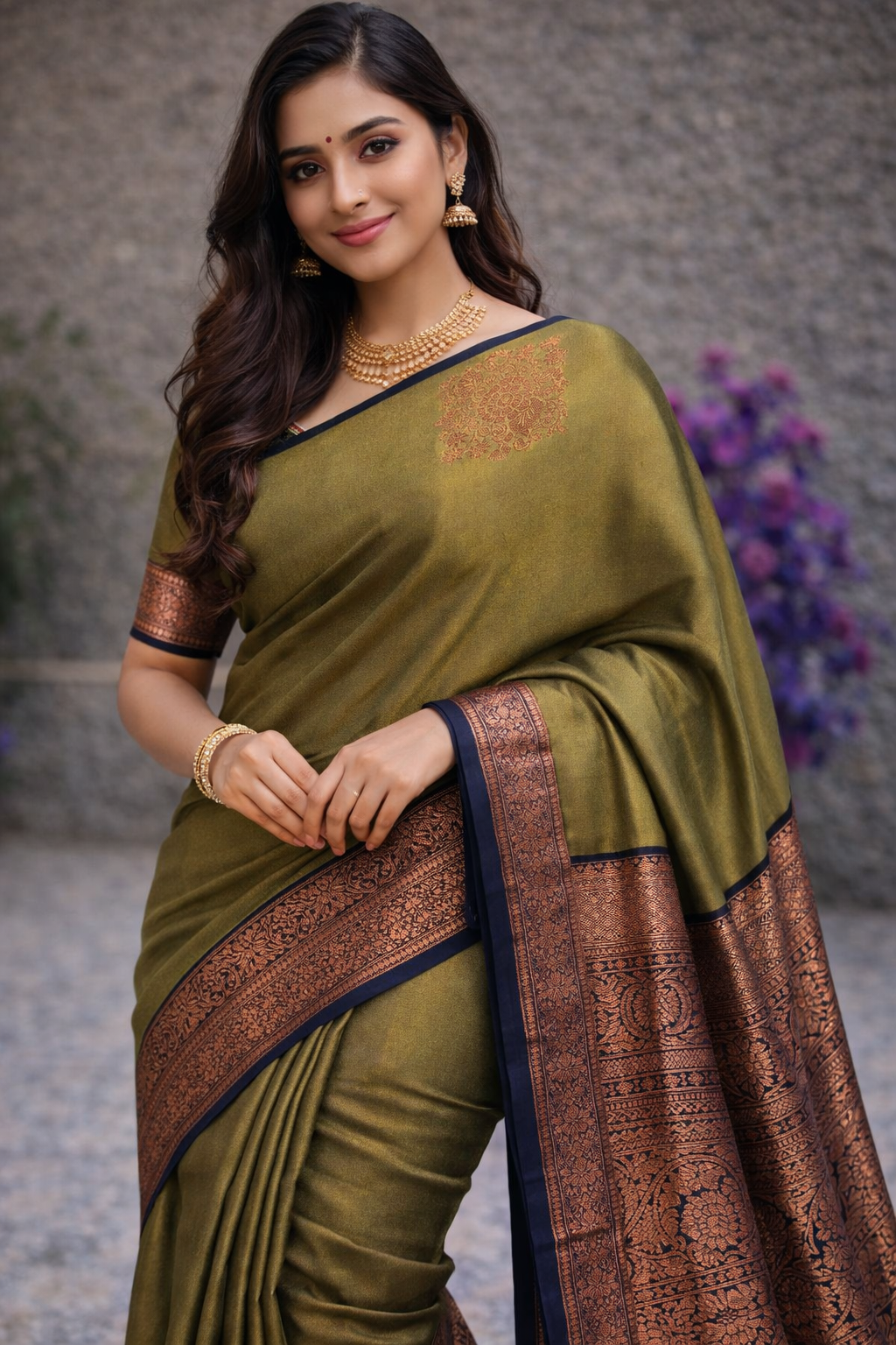Kanchi Mix Silk Saree