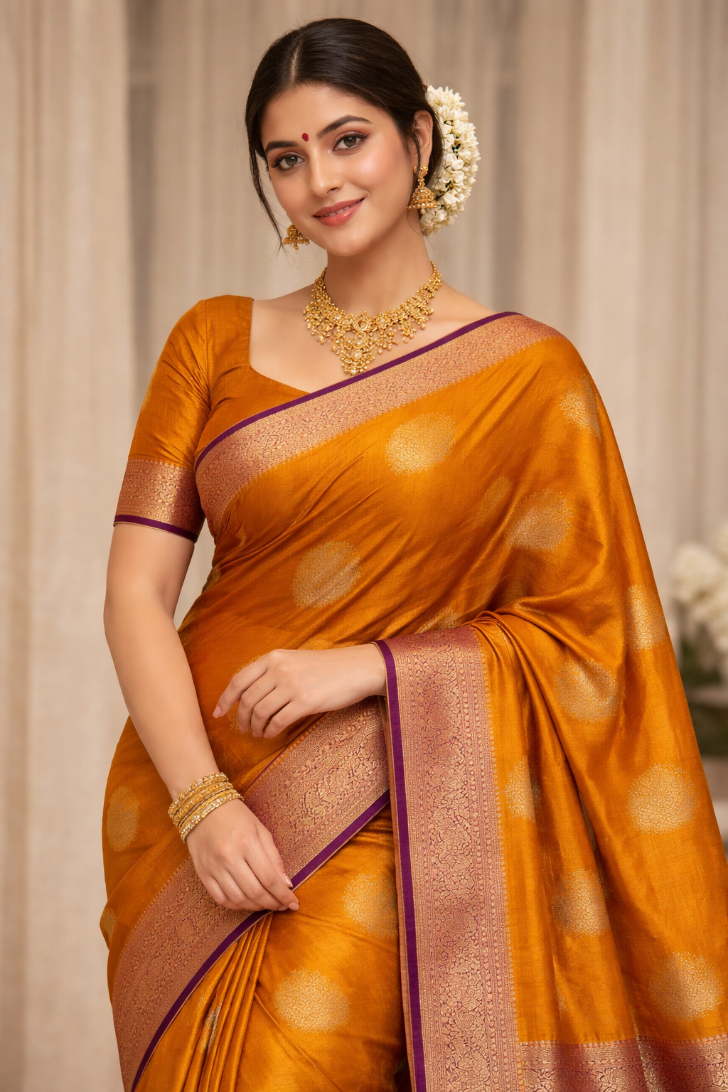 Kanchi Mix Silk Saree