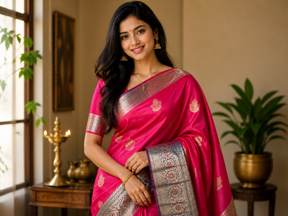Kanchi Mix Silk Saree