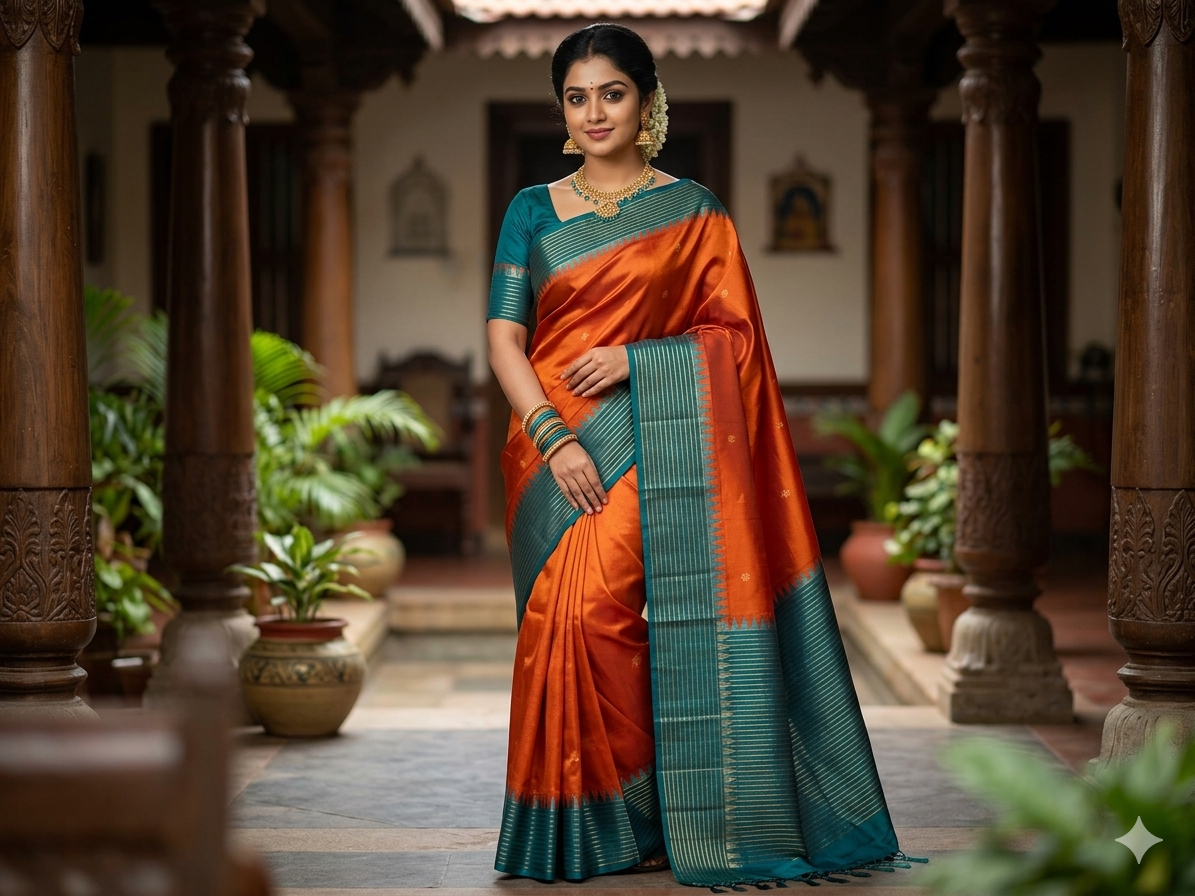 Kanchi Mix Silk Saree