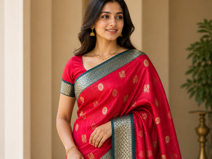 Kanchi Mix Silk Saree