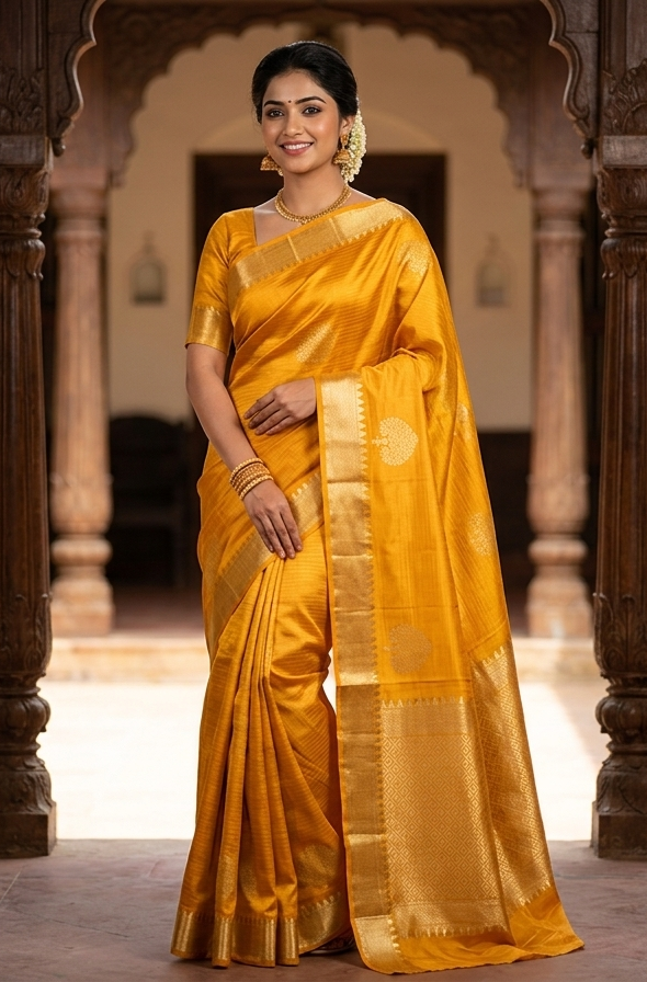 Kanchi Mix Silk Saree