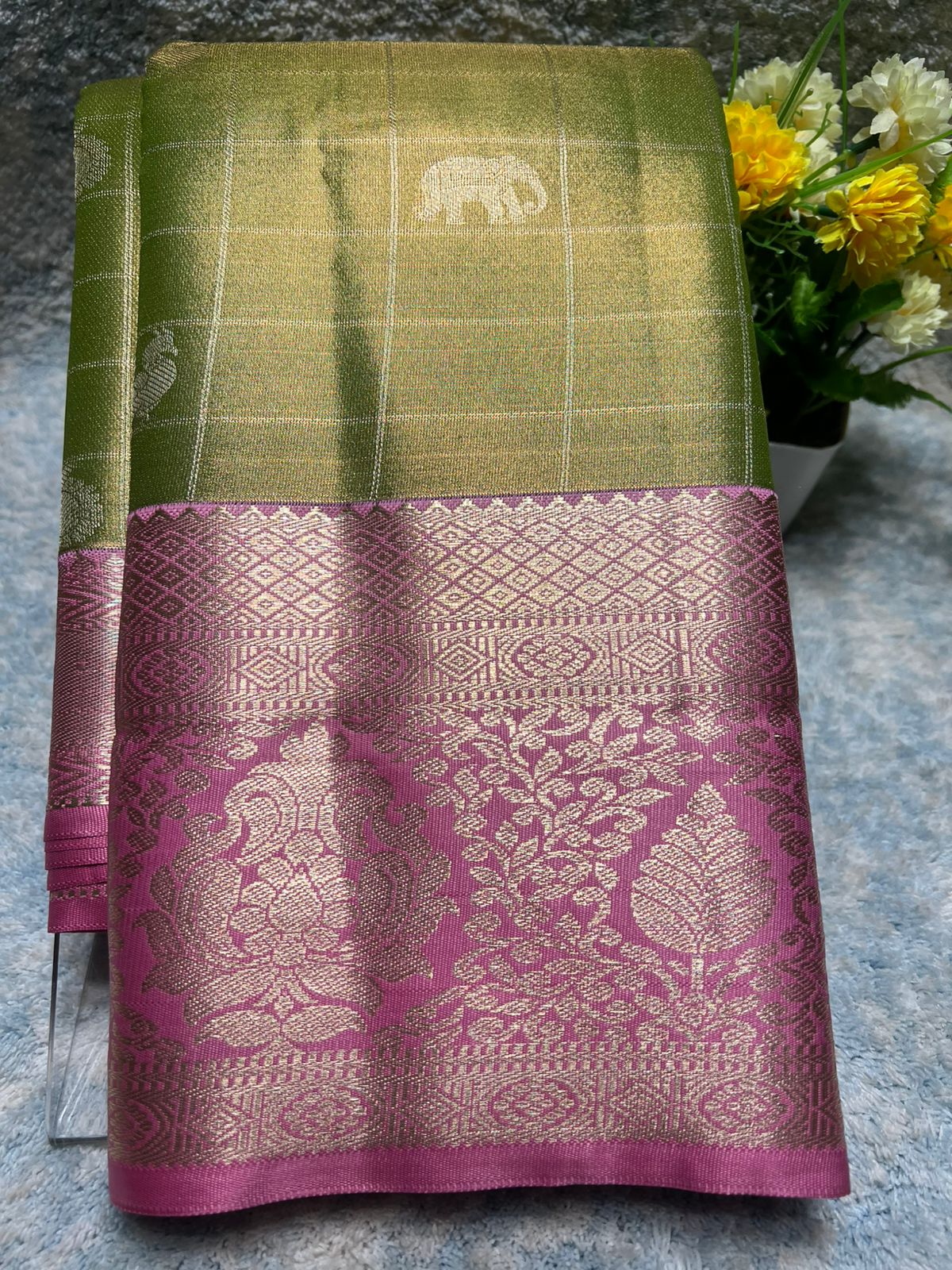 Kanchi Mix Silk Saree