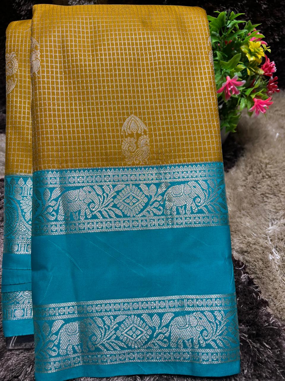 Kanchi Mix Silk Saree