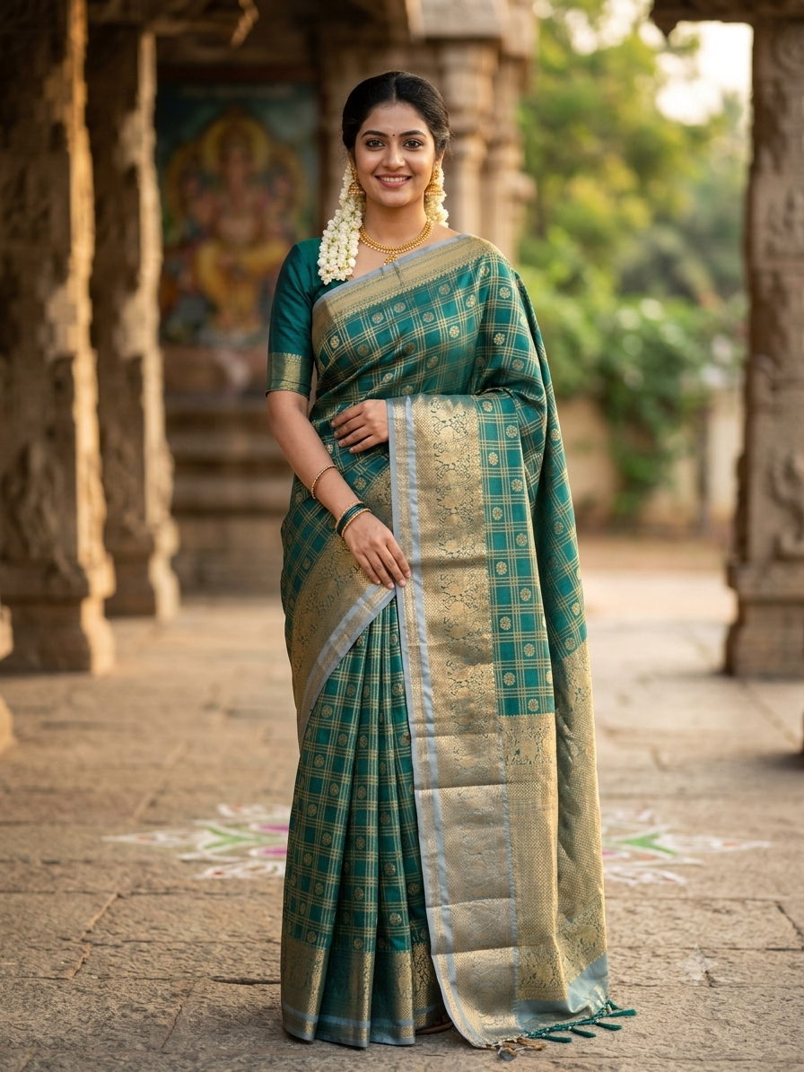 Kanchi Mix Silk Saree