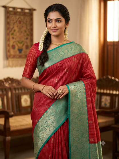 Kanchi Mix Silk Saree