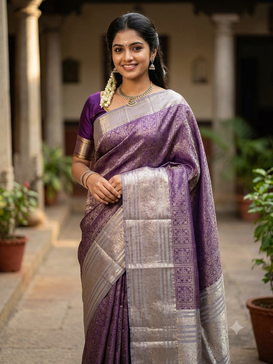Kanchi Mix Silk Saree