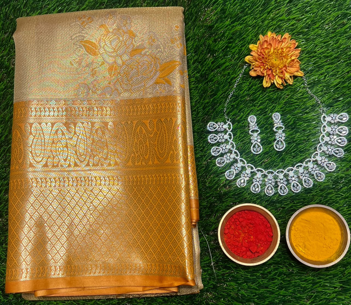 Kanchi Mix Silk Saree
