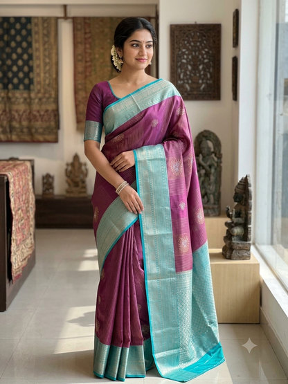 Kanchi Mix Silk Saree
