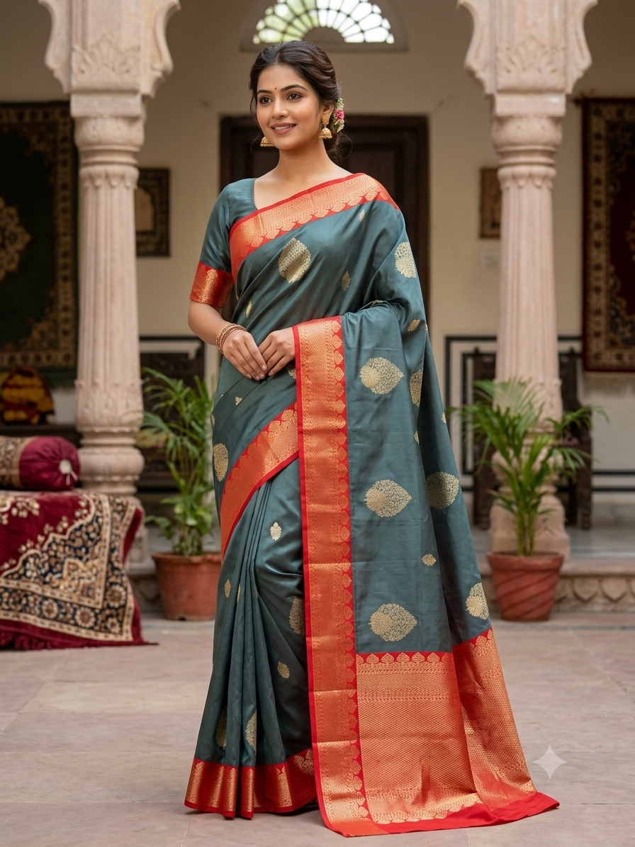 Kanchi Mix Silk Saree