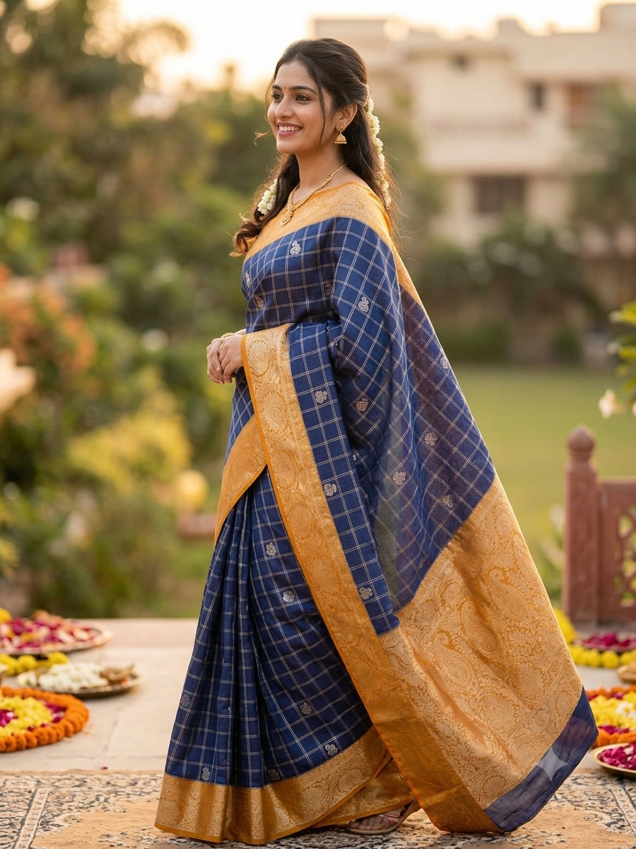 Kanchi Mix Silk Saree