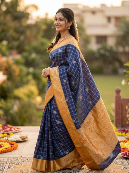 Kanchi Mix Silk Saree