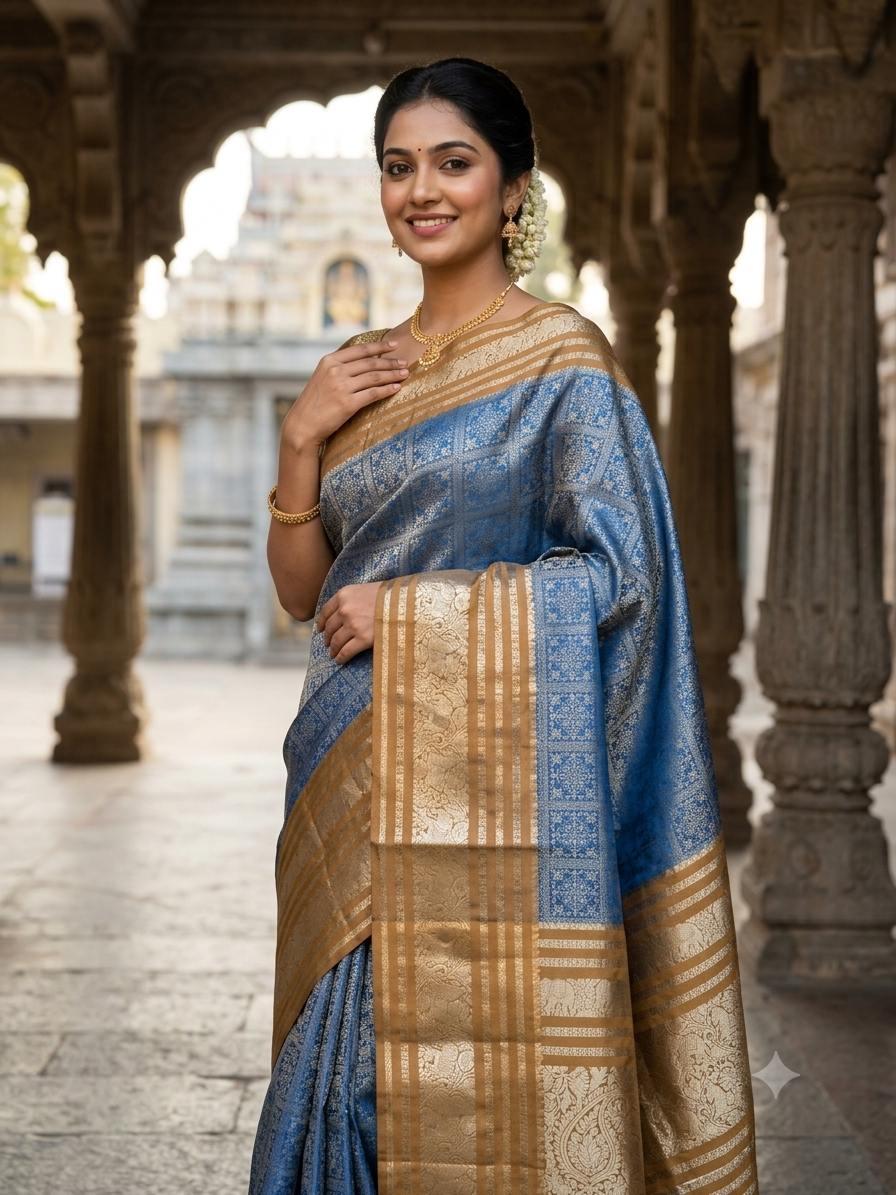 Kanchi Mix Silk Saree