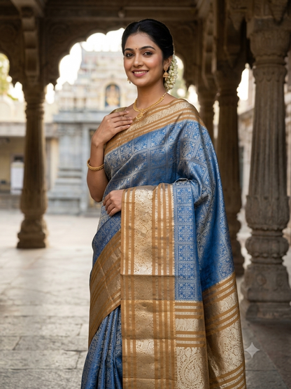 Kanchi Mix Silk Saree