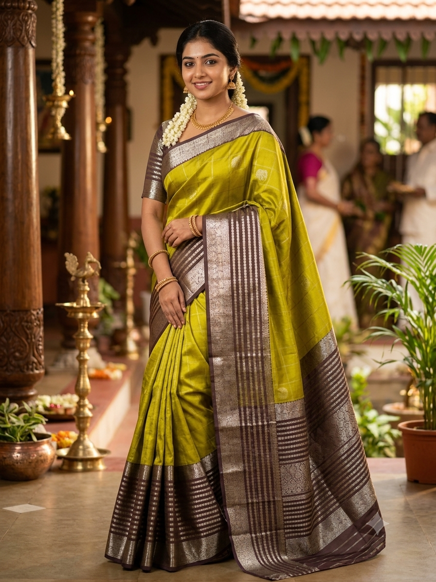 Kanchi Mix Silk Saree