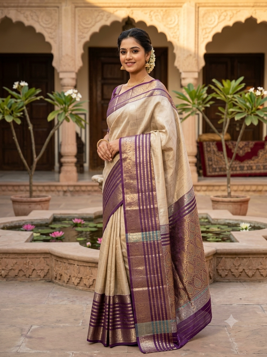 Kanchi Mix Silk Saree