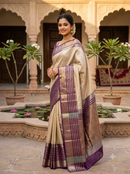 Kanchi Mix Silk Saree