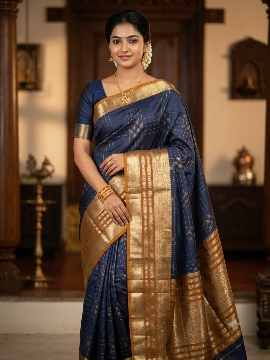 Kanchi Mix Silk Saree