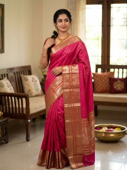 Kanchi Mix Silk Saree