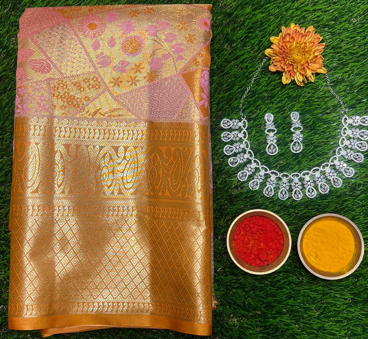 Kanchi Mix Silk Saree