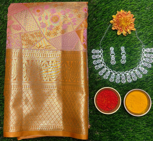 Kanchi Mix Silk Saree