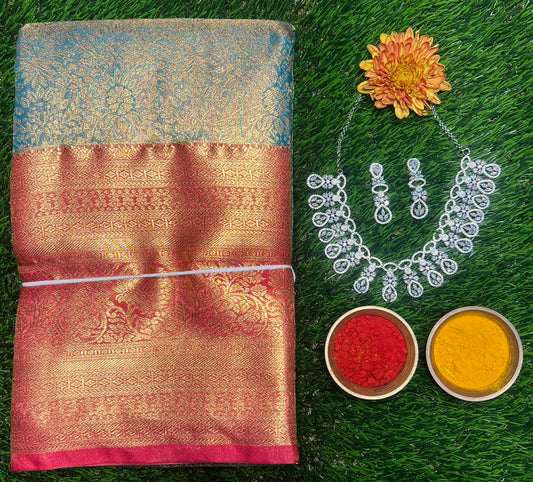 Kanchi Mix Silk Saree