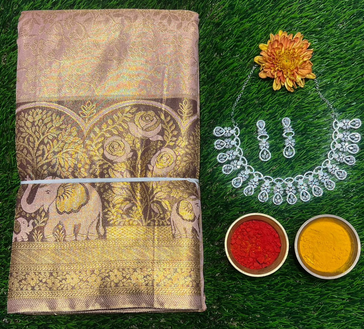 Kanchi Mix Silk Saree