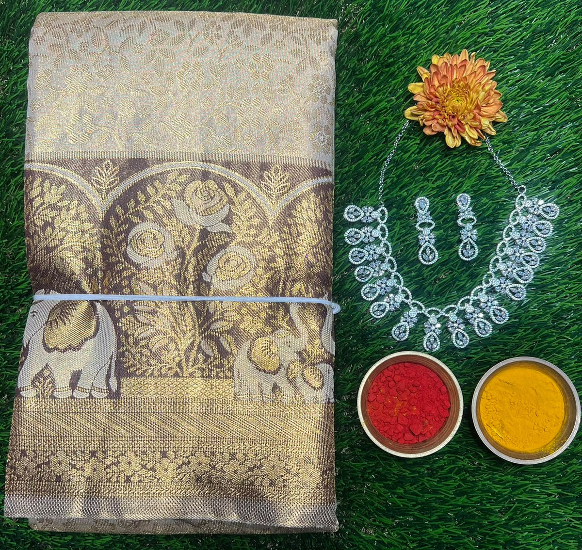 Kanchi Mix Silk Saree