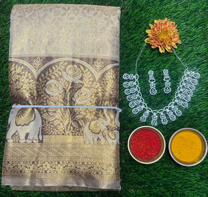 Kanchi Mix Silk Saree