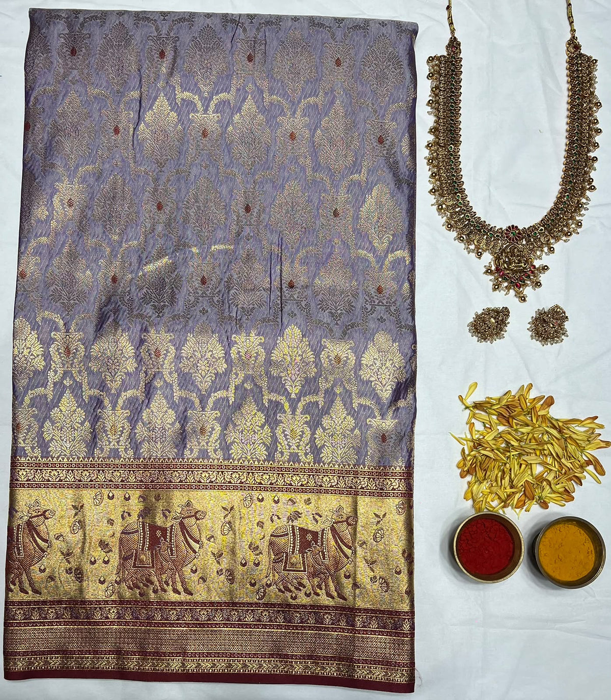 Kanchi Mix Silk Saree