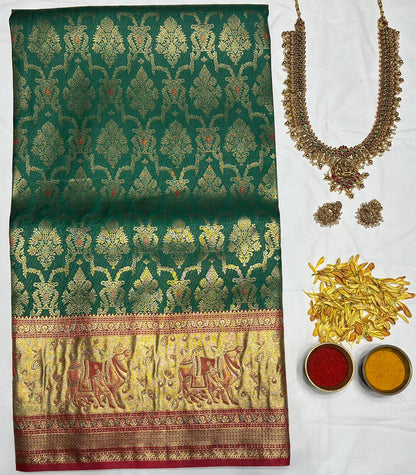 Kanchi Mix Silk Saree