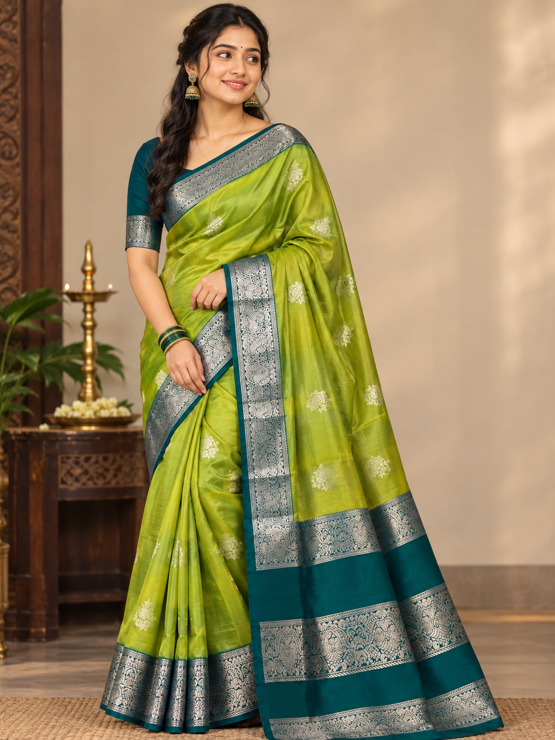 Kanchi Mix Silk Saree