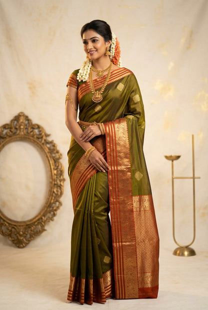 Kanchi Mix Silk Saree