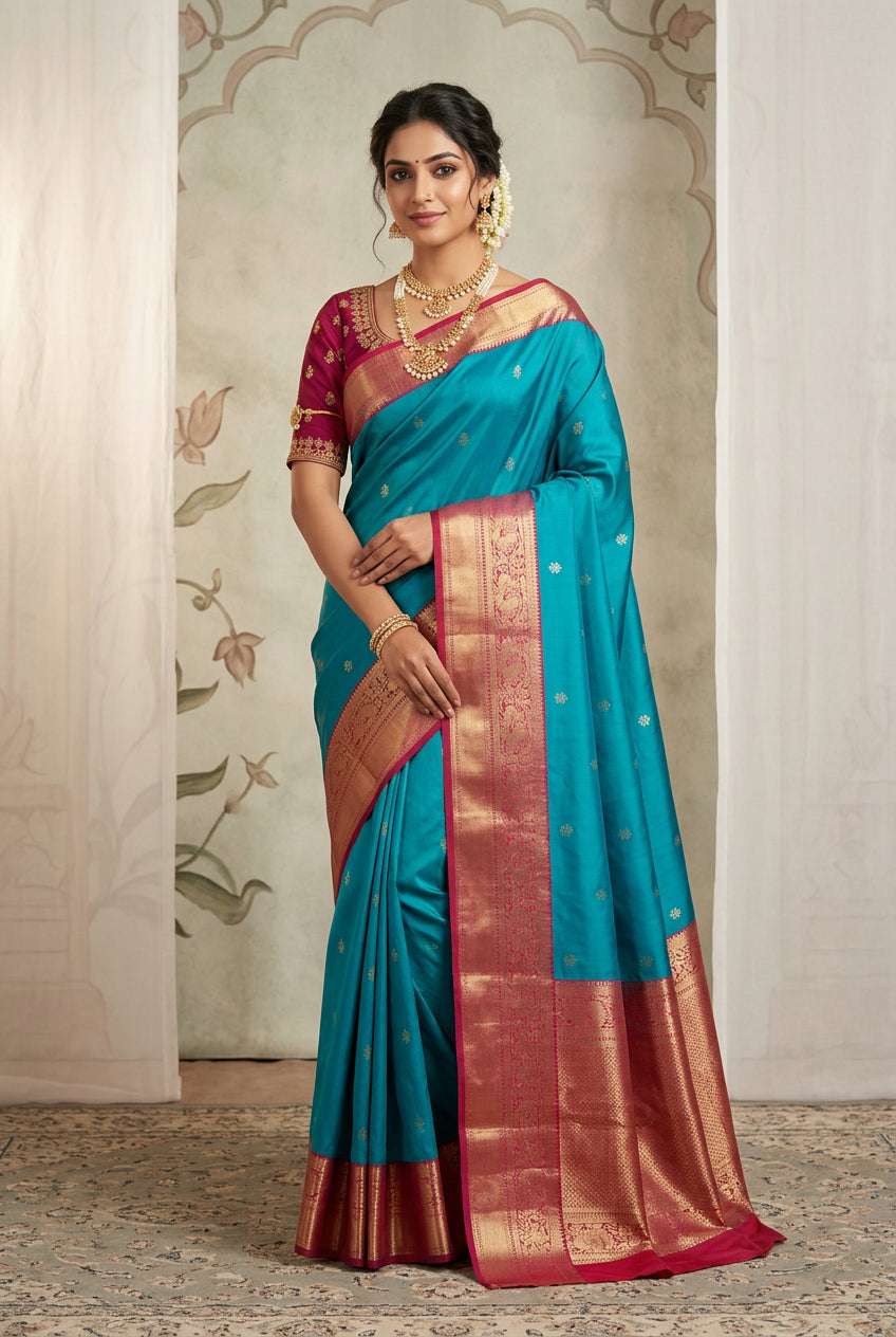 Kanchi Mix Silk Saree
