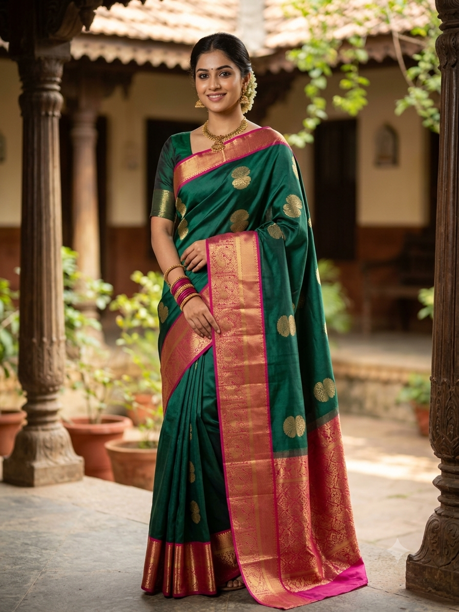 Kanchi Mix Silk Saree