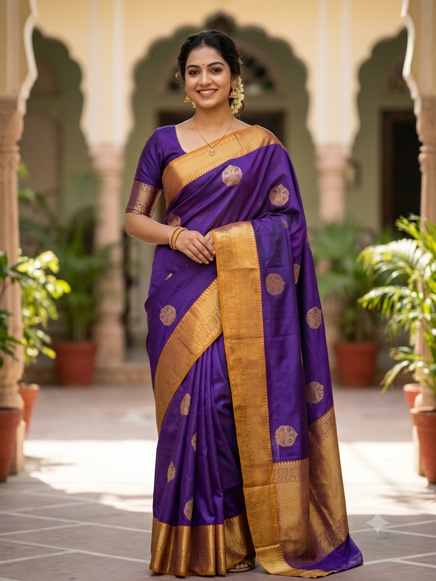 Kanchi Mix Silk Saree