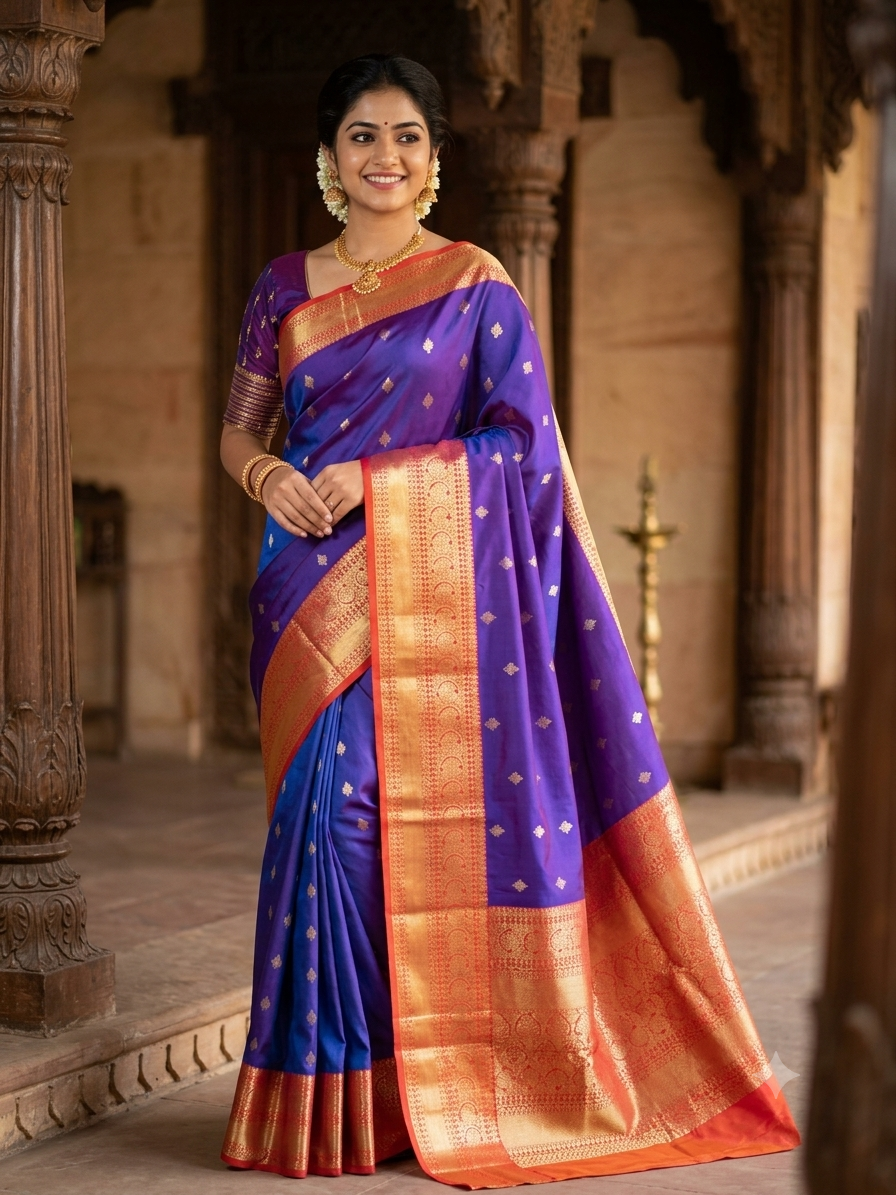 Kanchi Mix Silk Saree