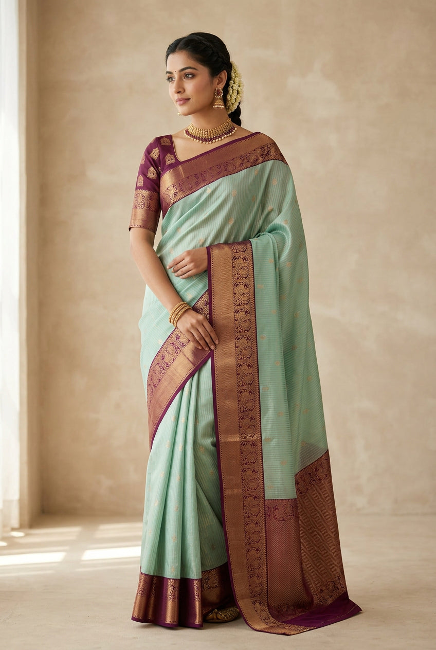 Kanchi Mix Silk Saree