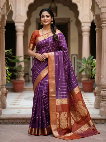 Kanchi Mix Silk Saree